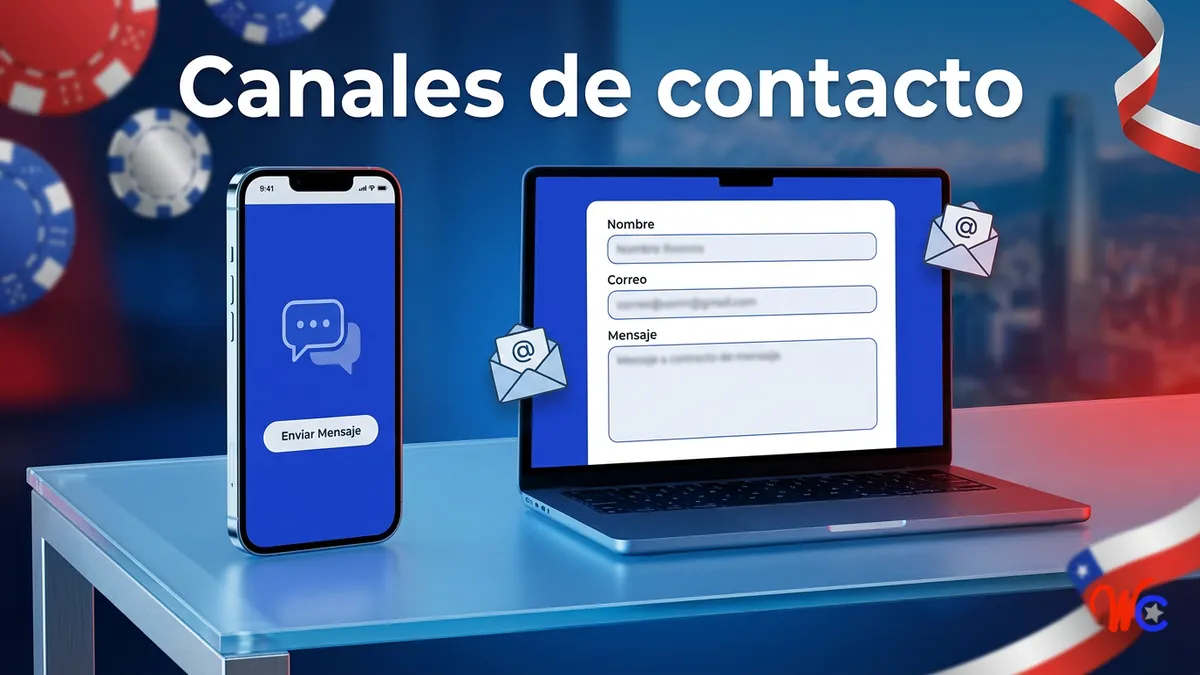 Canales de atencion al cliente de WinChile: WhatsApp, formulario y correo