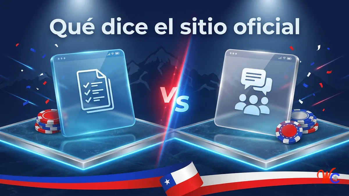 Comparación visual entre lo confirmado por WinChile y lo que citan otras guías