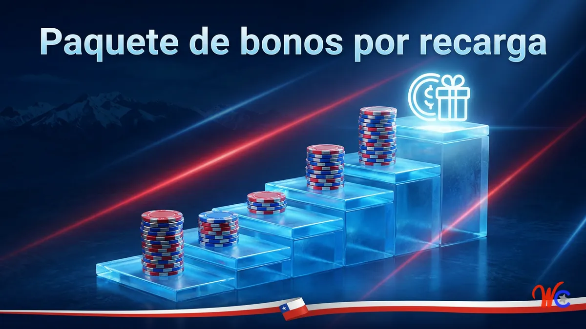 Escalera de bonos de recarga 100/25/50 por ciento en WinChile