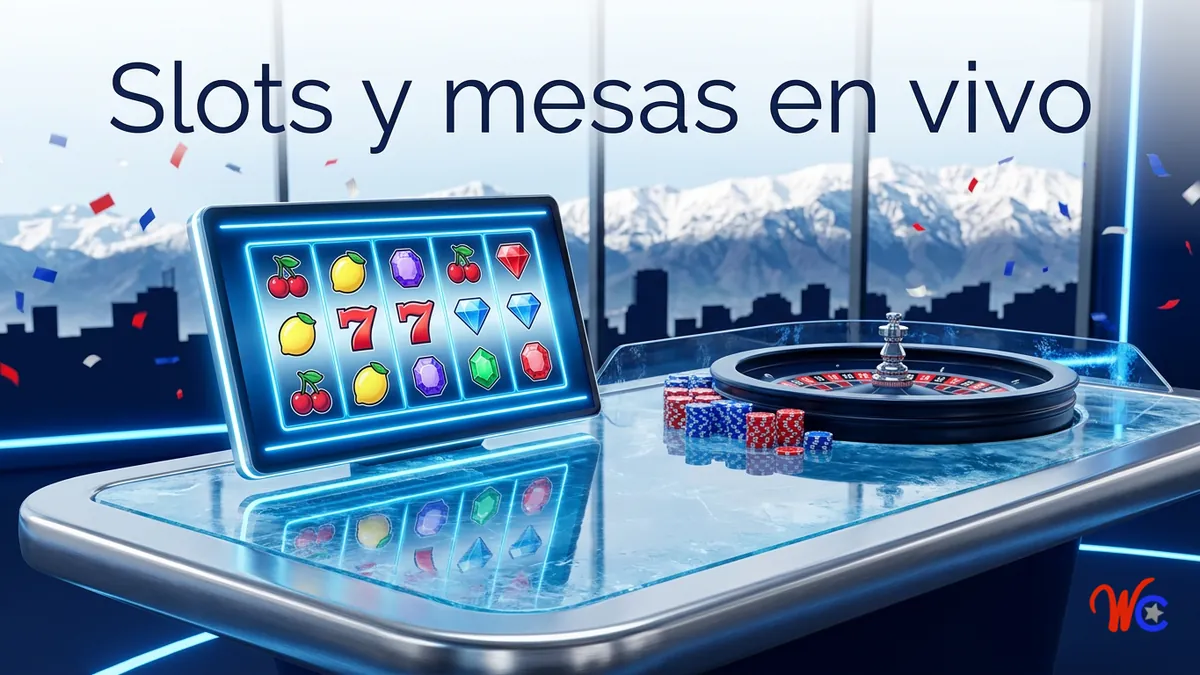 Tragamonedas y casino en vivo con crupieres reales en el catálogo de WinChile