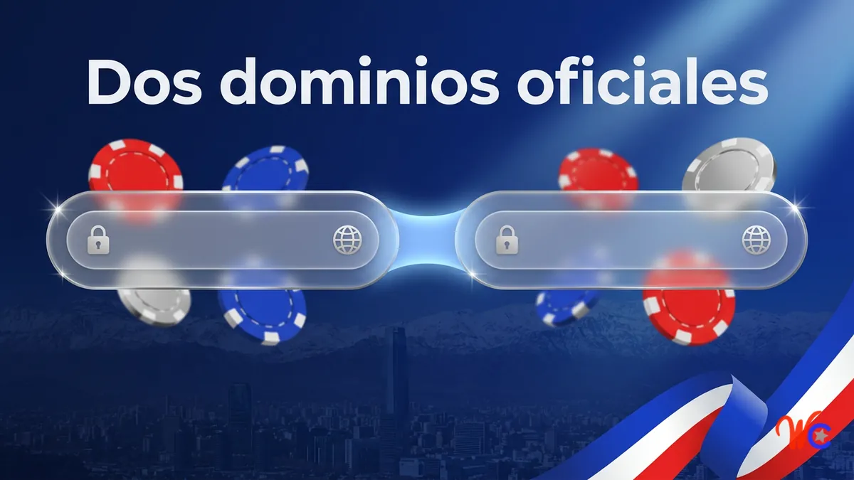Comparacion de los dos dominios oficiales de WinChile Chile: portal activo y sitio de soporte
